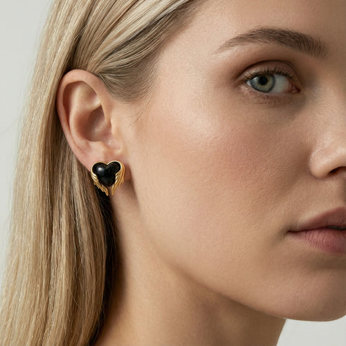 Angel Heart Studs